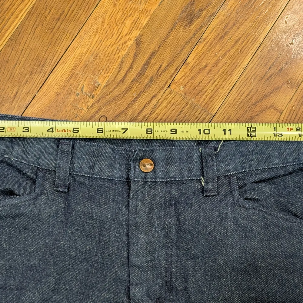 VTG Maverick 60s 70s Jeans Bell Bottom Flare Leg Size 13/14 Gray - Image 8