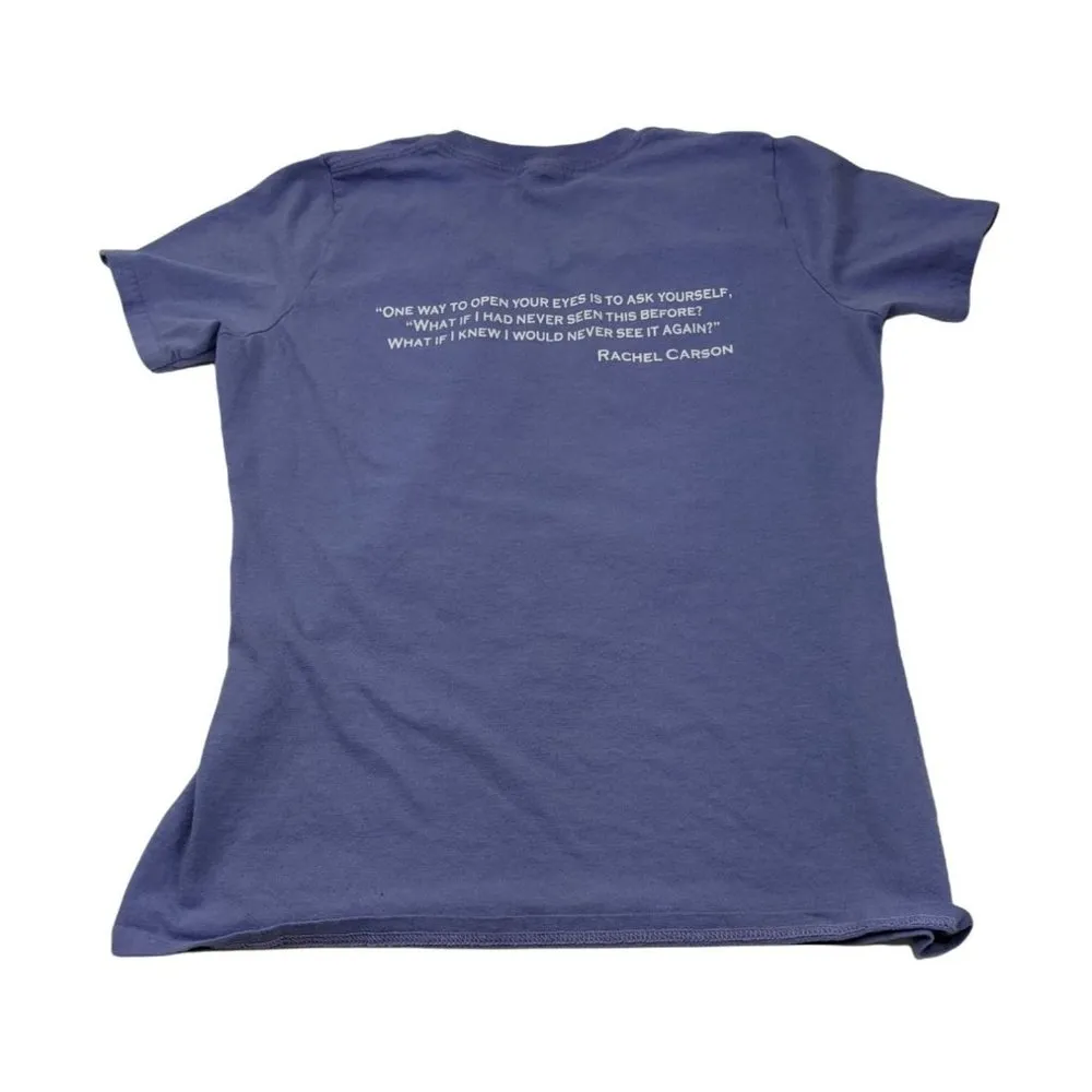 Women's Port & Company Small Purple Cotton T-shirt B123 - Image 2