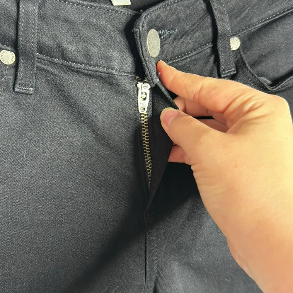 Paige Verdugo Ultra Skinny Jeans in black overdye size 28 - Image 6