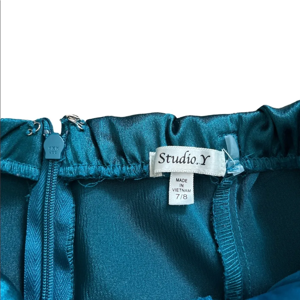 Teal/Turquoise Studio Y Dress with Pockets - Image 5