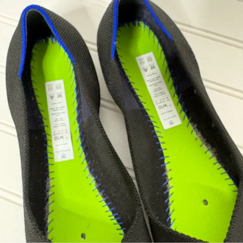 Rothy’s black round toe flats size 10 - Image 4