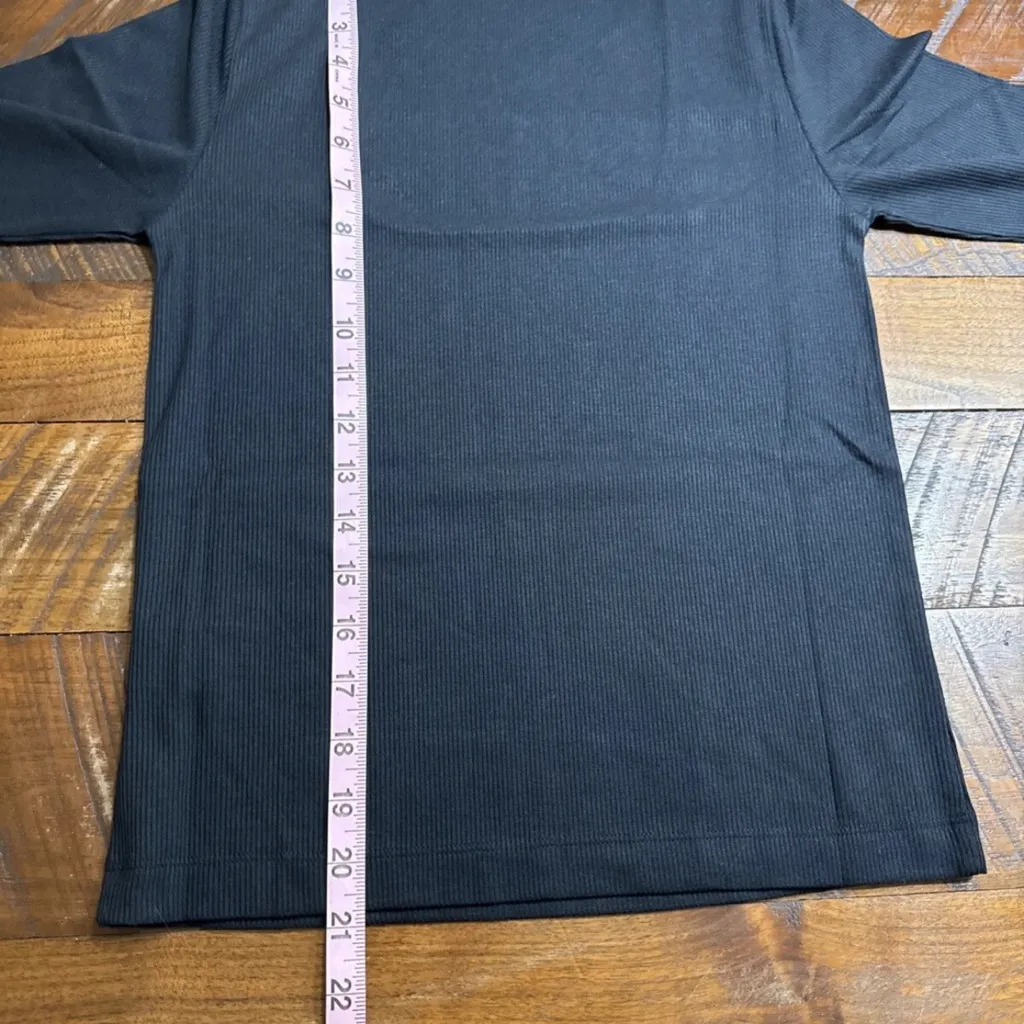 Thakoon Ribbed Square Neck Top Black M Size M - Image 6