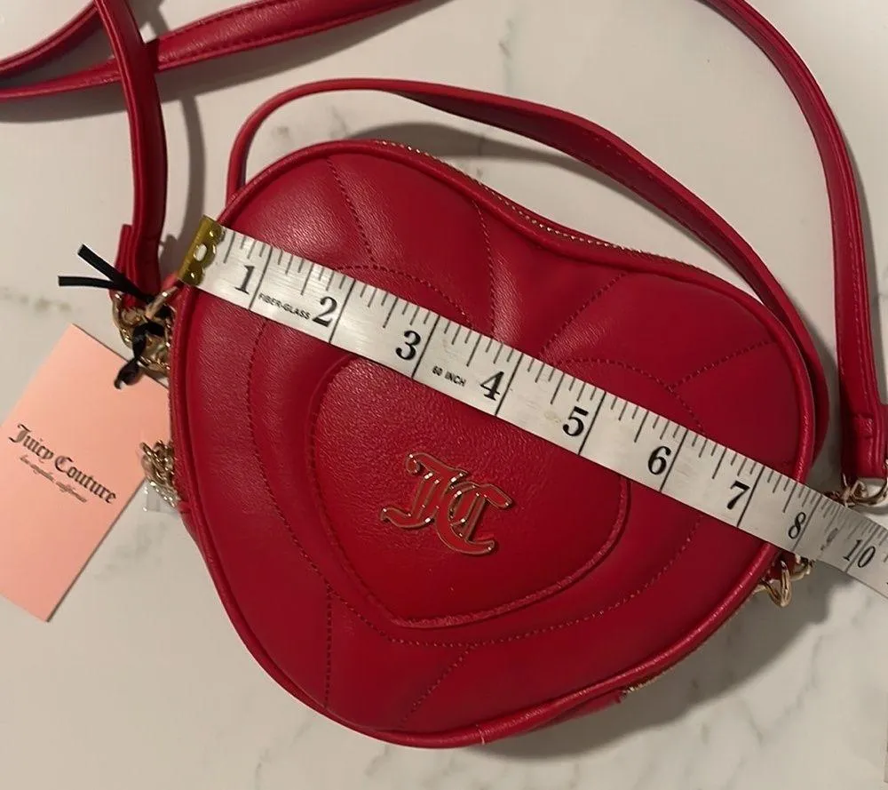 Juicy Couture bag Cool Red Heart Shaped Only You Crossbody New size small - Image 9