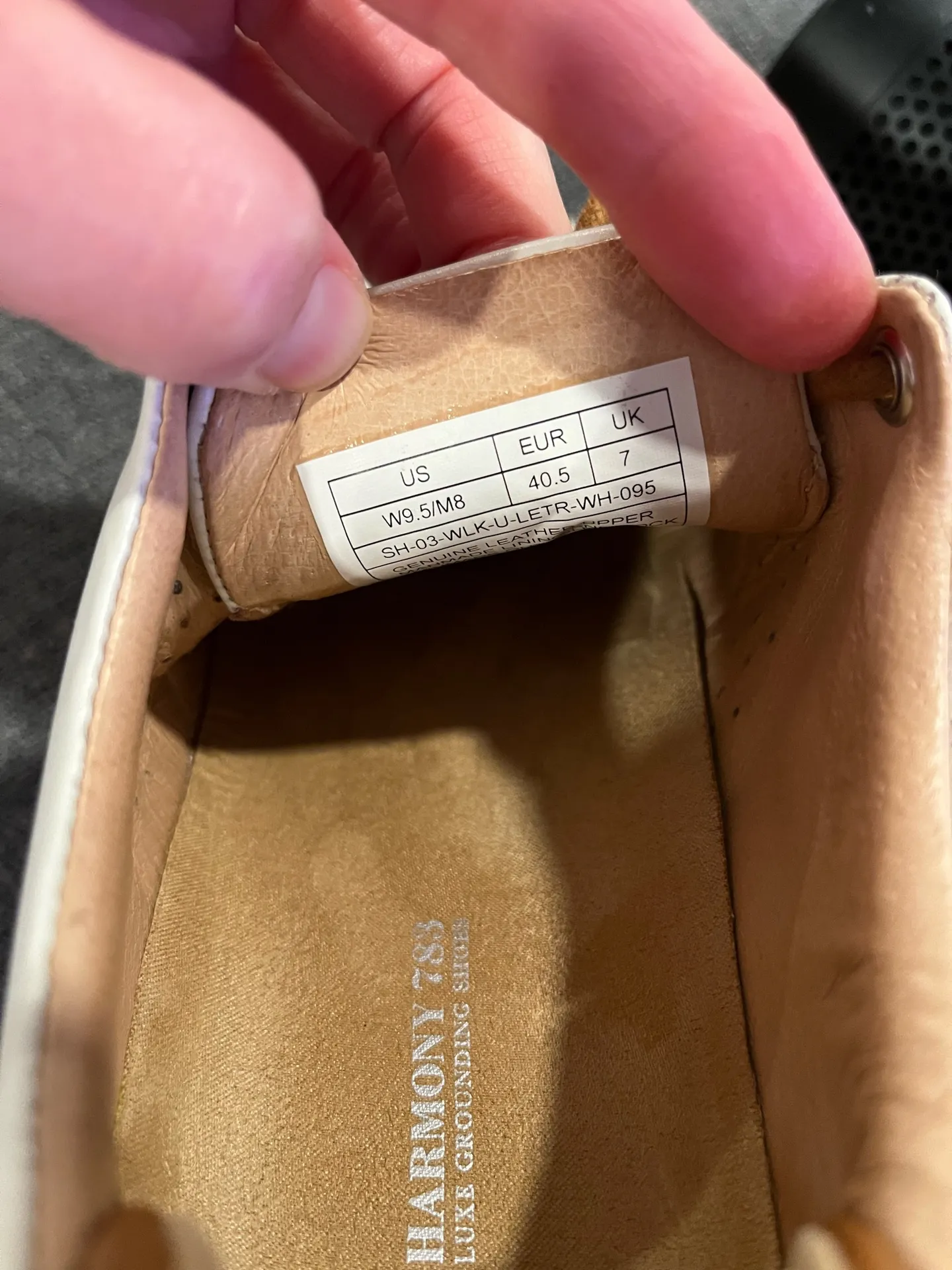 Harmony 783 Classic Walker Grounding Shoes White Size 9.5 - Image 7