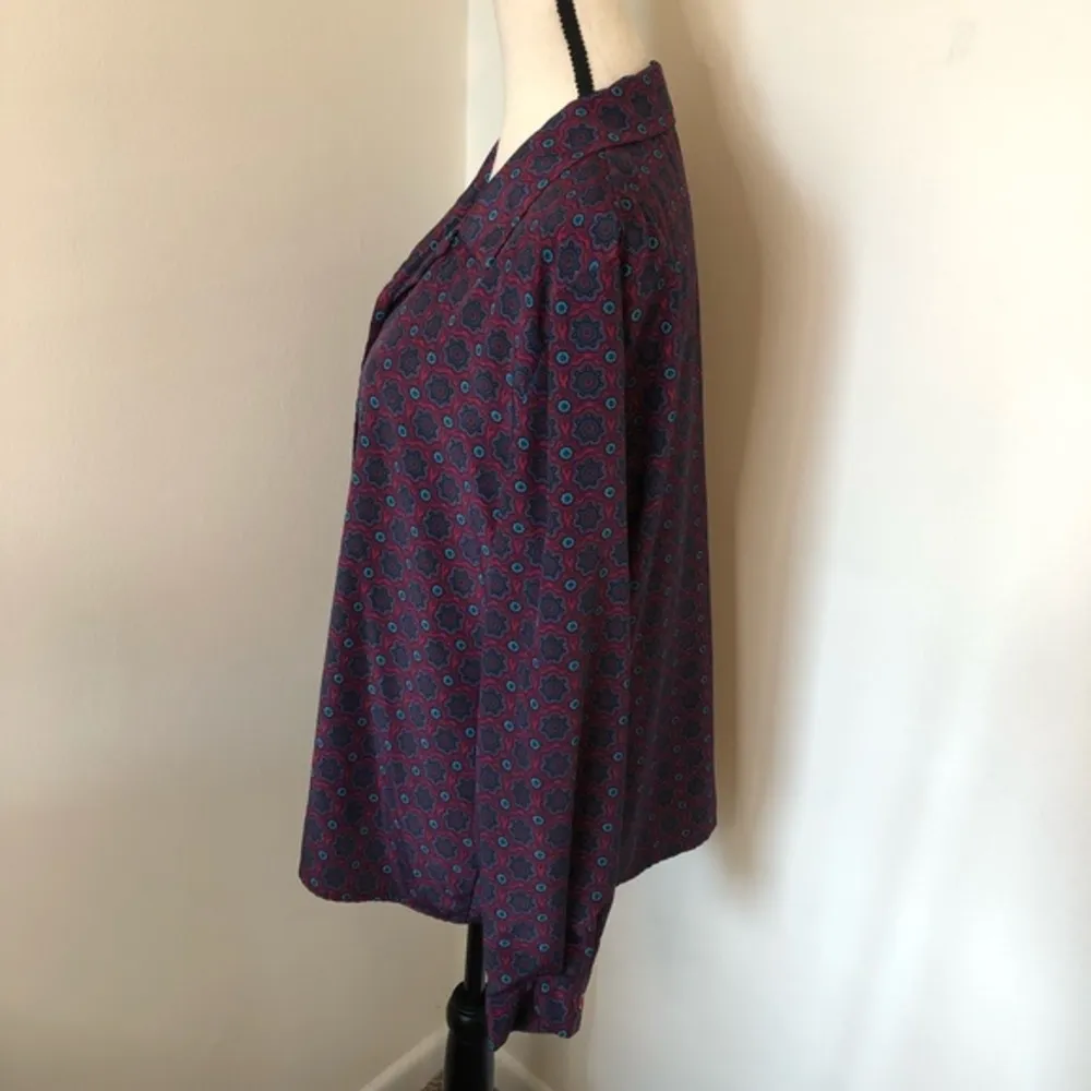 Vintage Haberdashery by Leslie Fay Floral Blouse - Image 3