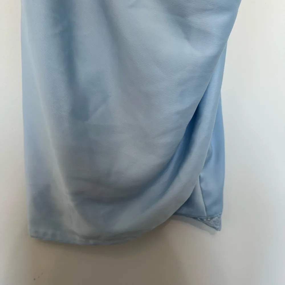 Urban Outfitters Elegant Blue Lace Trim Slip Dress - Image 3