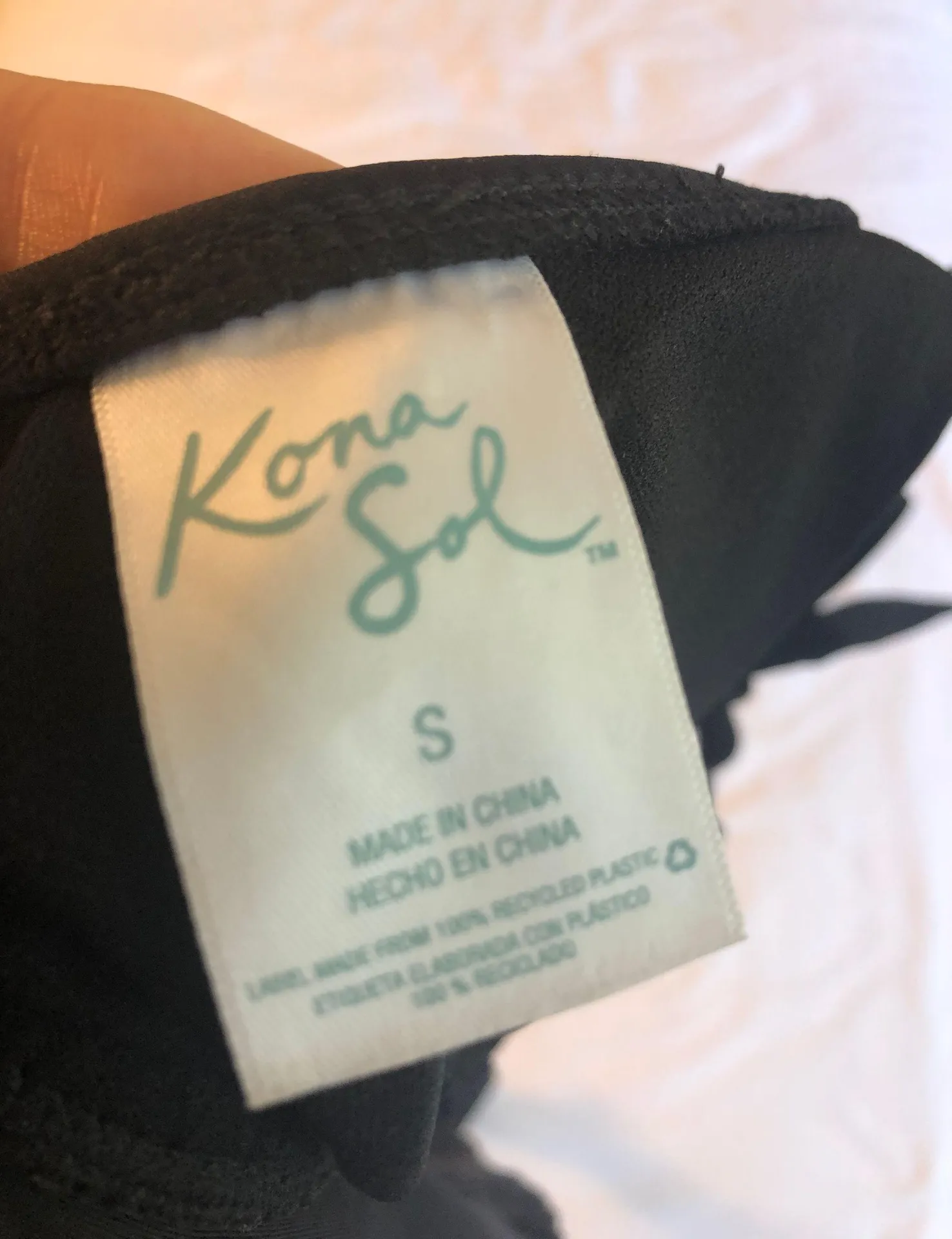 Black  Faux Wrap Halter Bikini Top - Image 10