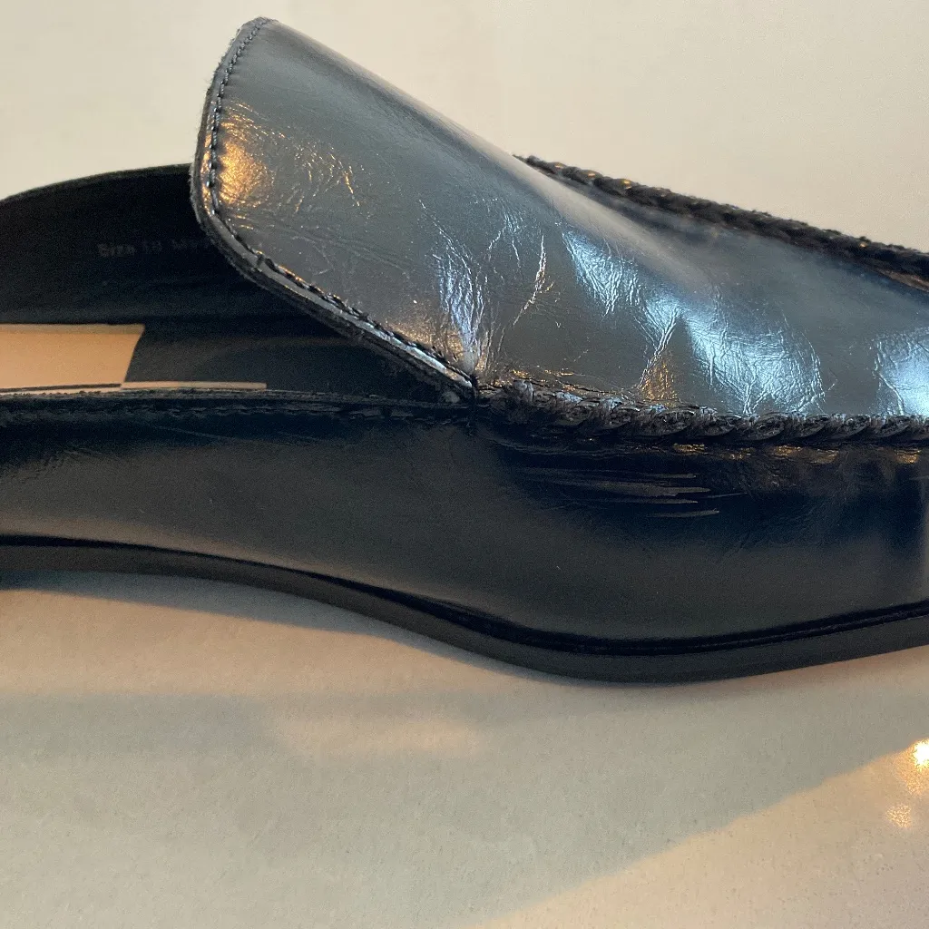 Dolce Vita Glossy Black Mules Size 10 - Image 8