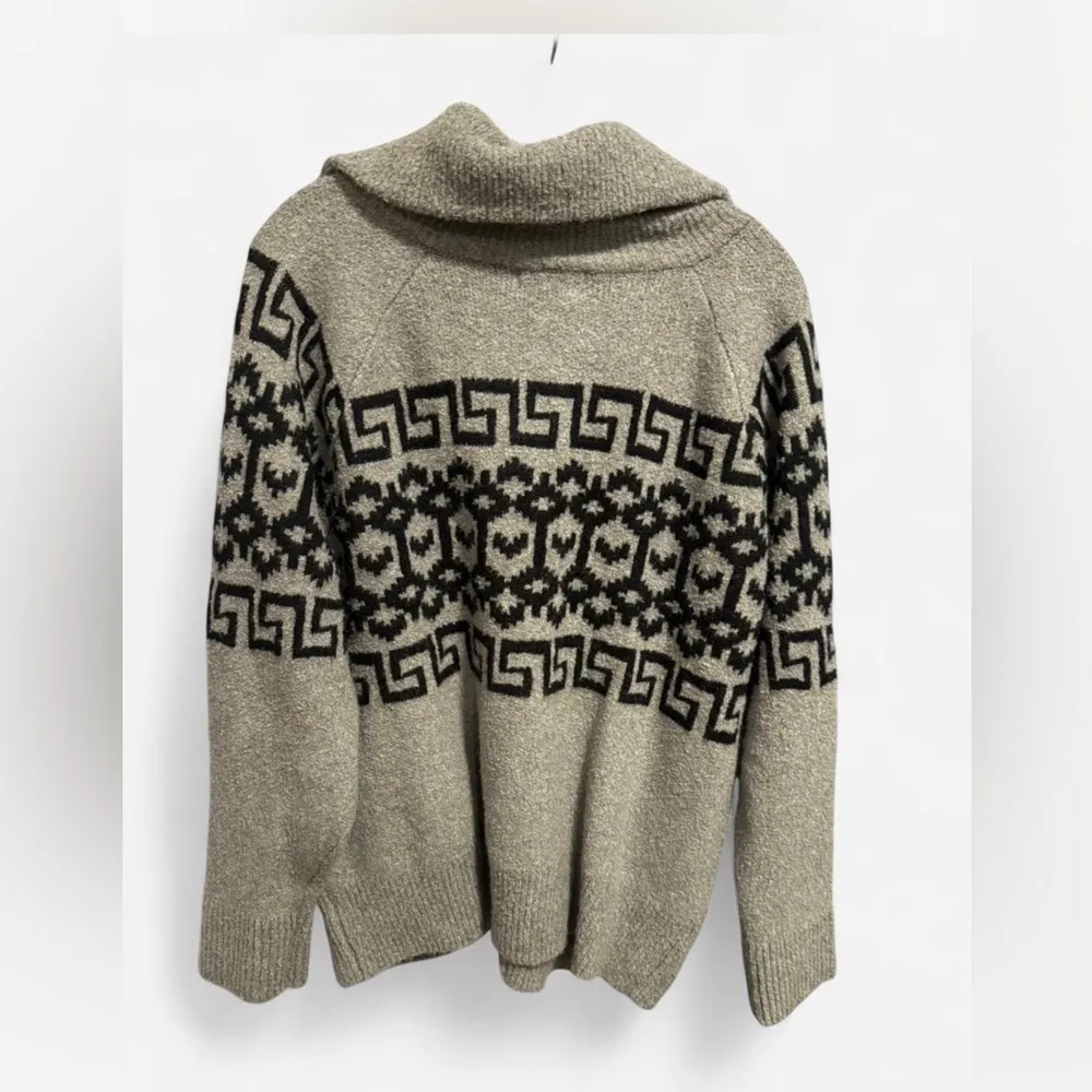 Universal Thread Gray Textured zip up cardigan Sweater cabincore - Image 4