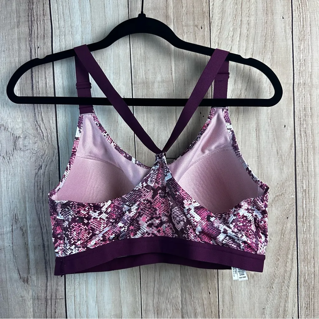Victoria's Secret Purple Snake Print Sports‎ Bra - Image 4