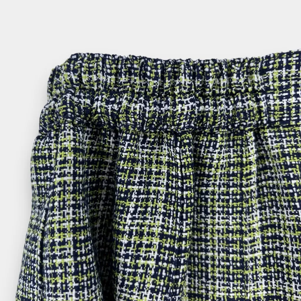 Vintage 18W J.G. HOOK 2 Piece Suit 80's |‎ Jacket & Pleated Skirt Plaid Tweed Black - Image 10