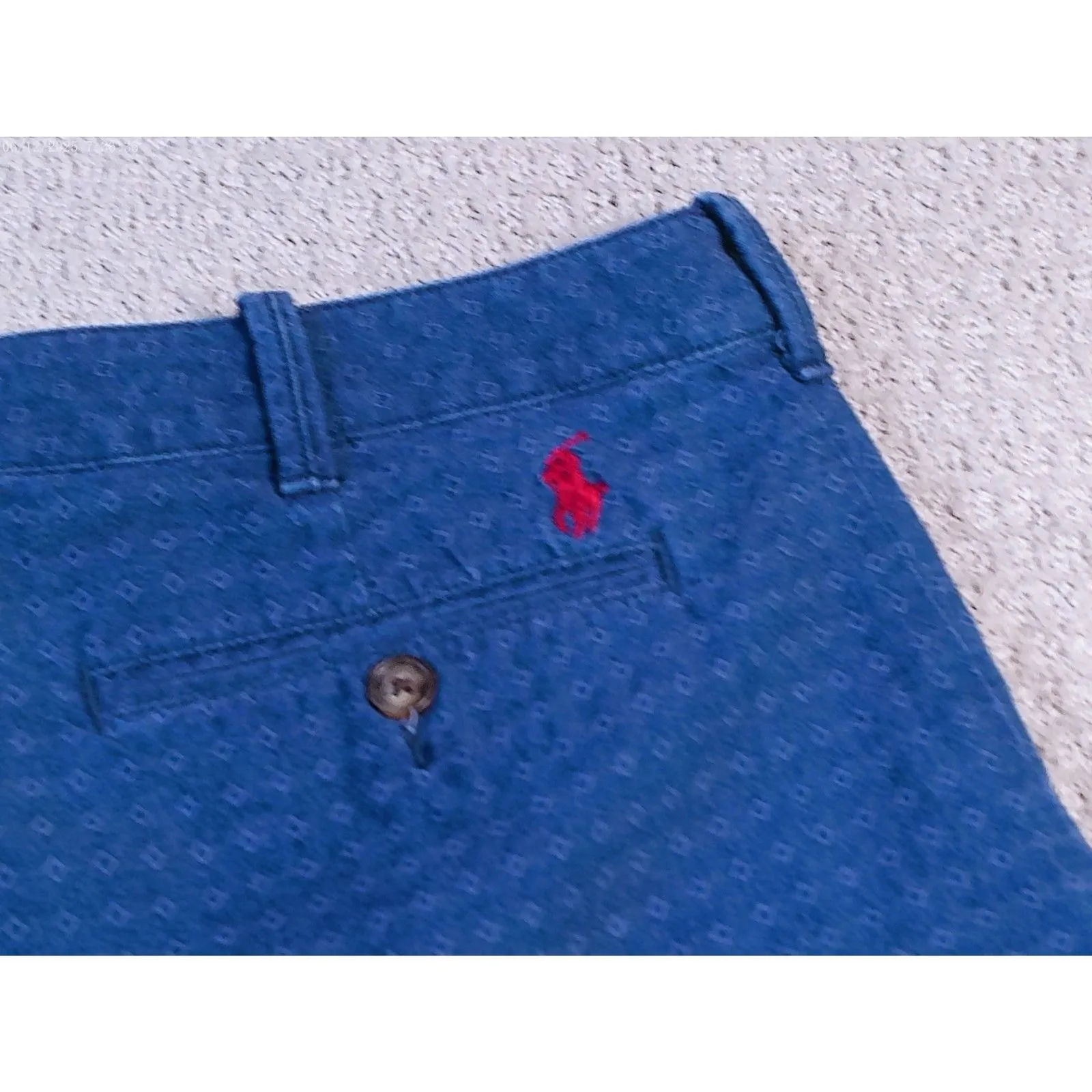 Polo Ralph Lauren Women Blue Gingham Patterned Shorts Size 8 - Image 4