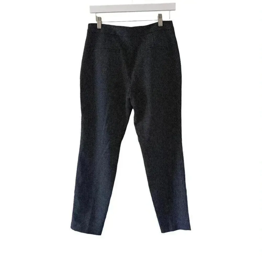 Zara Women’s Black Polka Dots Slim Fit Casual Office Soft Pants SZ 4 #1135 - Image 6