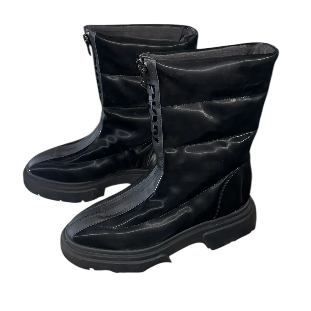 NEW $286 DKNY Women's Fiza Zipper Boots Black  sz -8.5 - Image 7