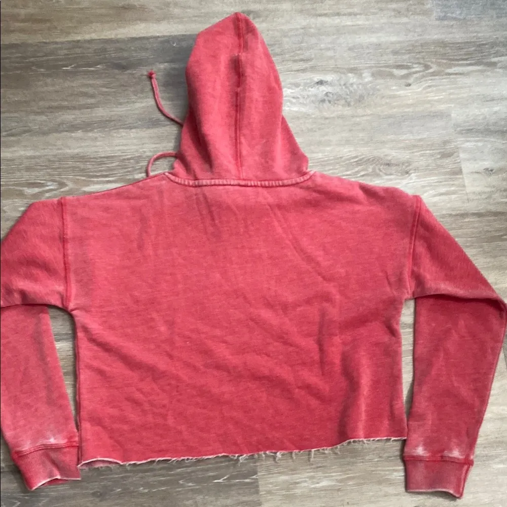 Chicked Red Hoodie with White Logo - Image 4