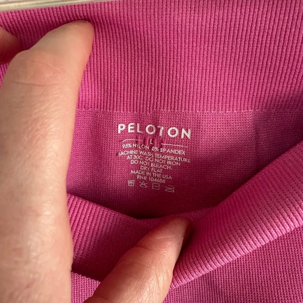 Peloton Seamless High Rise Pink Athletic Leggings - Image 3