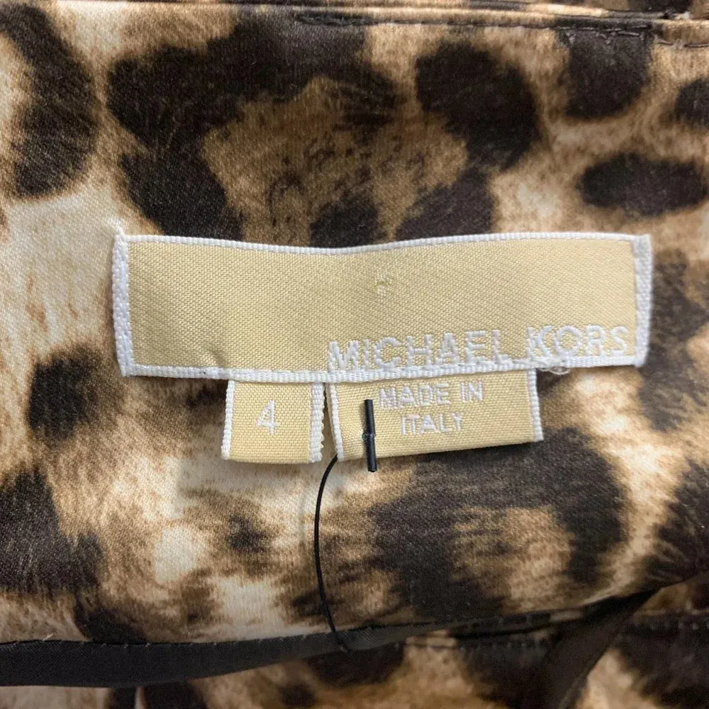 Michael Kors  Collection‎ Leopard Print Mini Dress - Image 8