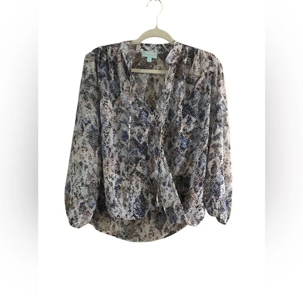 Veronica M Small Long Sleeve V Neck Blouse - Image 6
