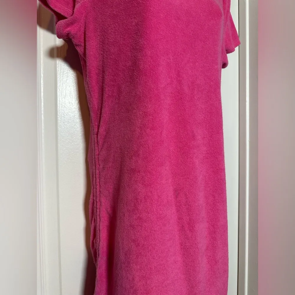 Victoria’s Secret PINK Pink Terry Cloth Towell Scrunch Ruched Adjustable Dress - Image 4