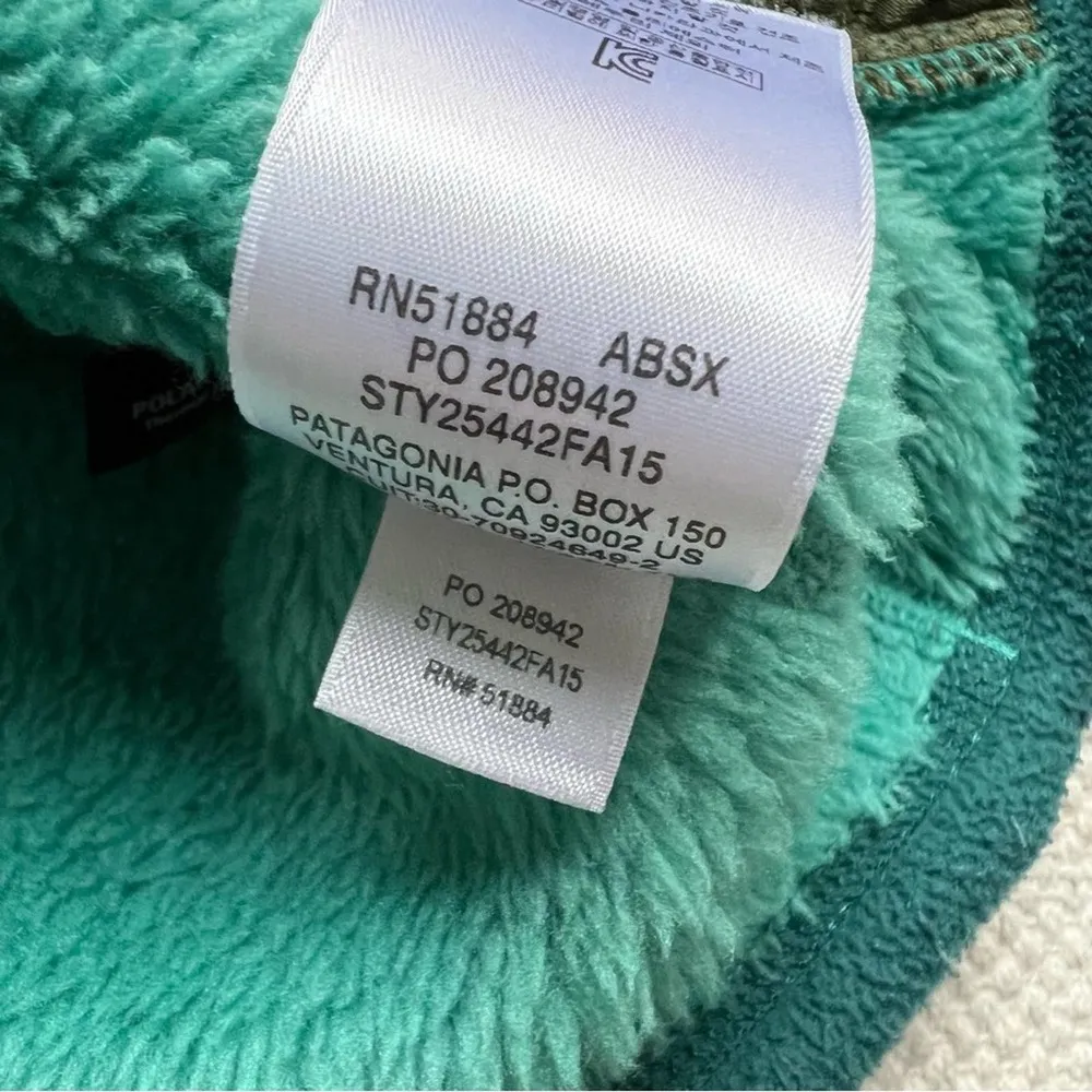 Patagonia Re-Tool Snap-T Epic Blue Fleece Pullover Sweater Women’s Size Small - Image 10