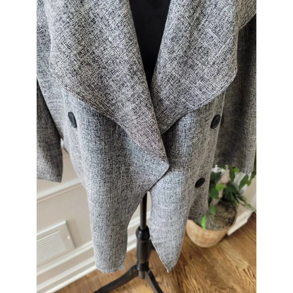 Orange Creek Women's Gray Polyester Long Sleeve Buttons Front Cardigan One Size - Image 3