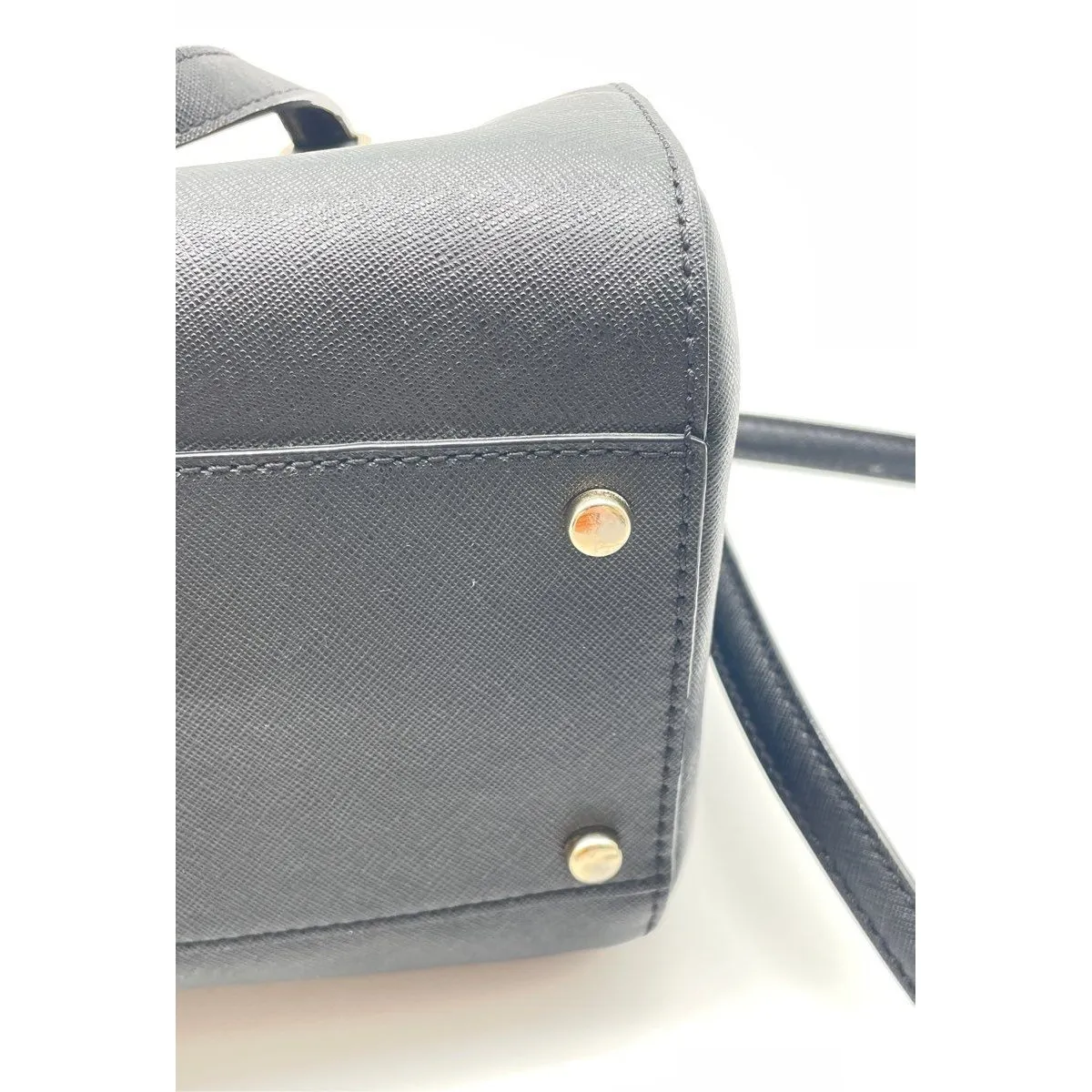 Kate Spade Black "Lanae" Laurel‎ Way Black Satchel Crossbody Handbag - Size M - Image 9