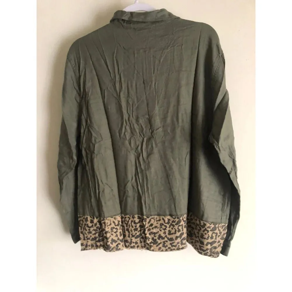 Loralette Women’s button up shirt Green Size 1X - Image 2