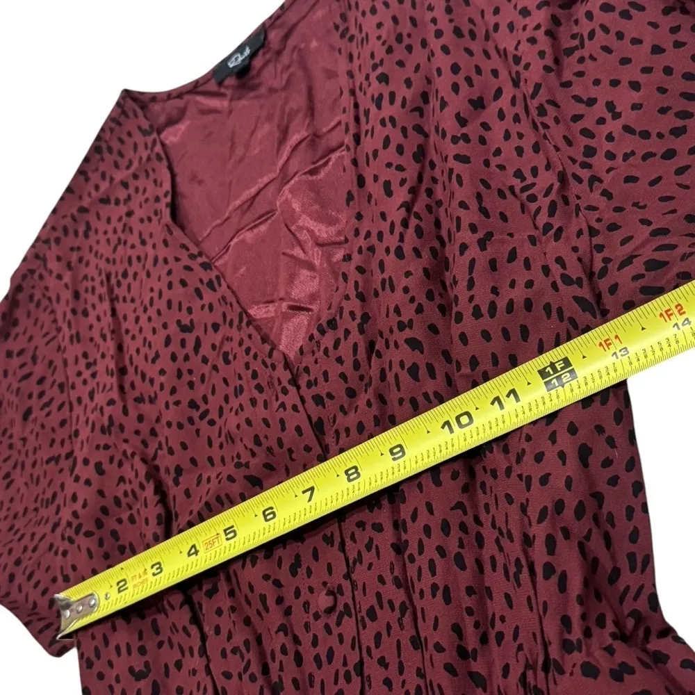 Rails Jet Jumpsuit in Rust Spotted Chocolate Brown and Black‎ Women’s Size S - Image 8