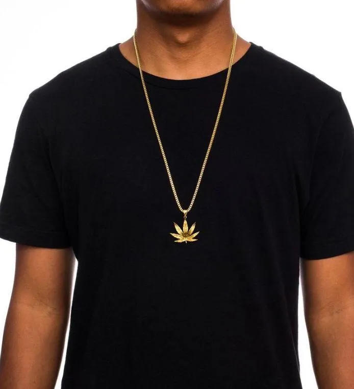The gold gods 4/20 Mary Jane Necklace Cannabis  - Image 3