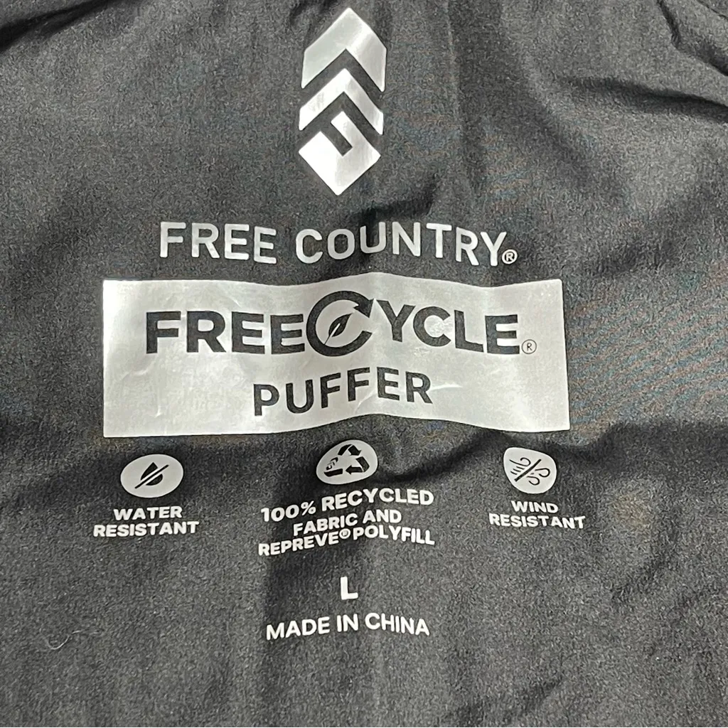 Free Country Sleeveless Quilted Trail Creek Puffer Vest Cream Ivory Sz Large - Image 8