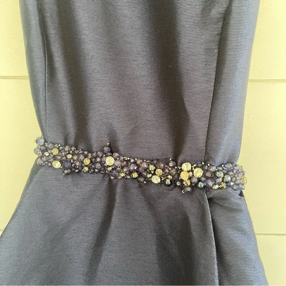 ML Monique Lhuillier Navy Jadore Gown - Image 5