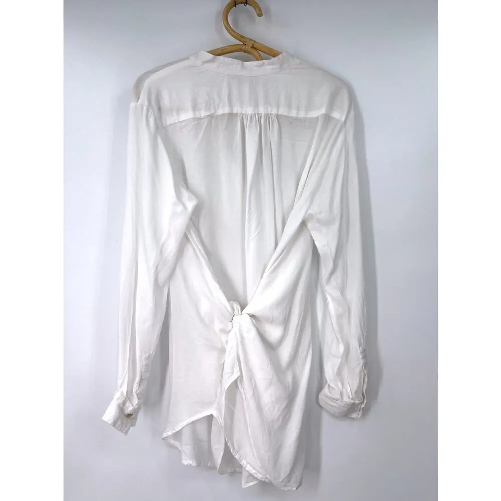 Revolve INDAH S Pullover Coverup Pullover Shirt Dress White Women's Swim - Image 5