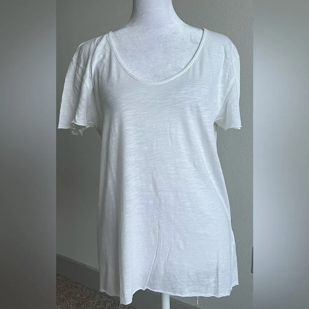 American Vintage White Relaxed Short Sleeve Tee - Image 4