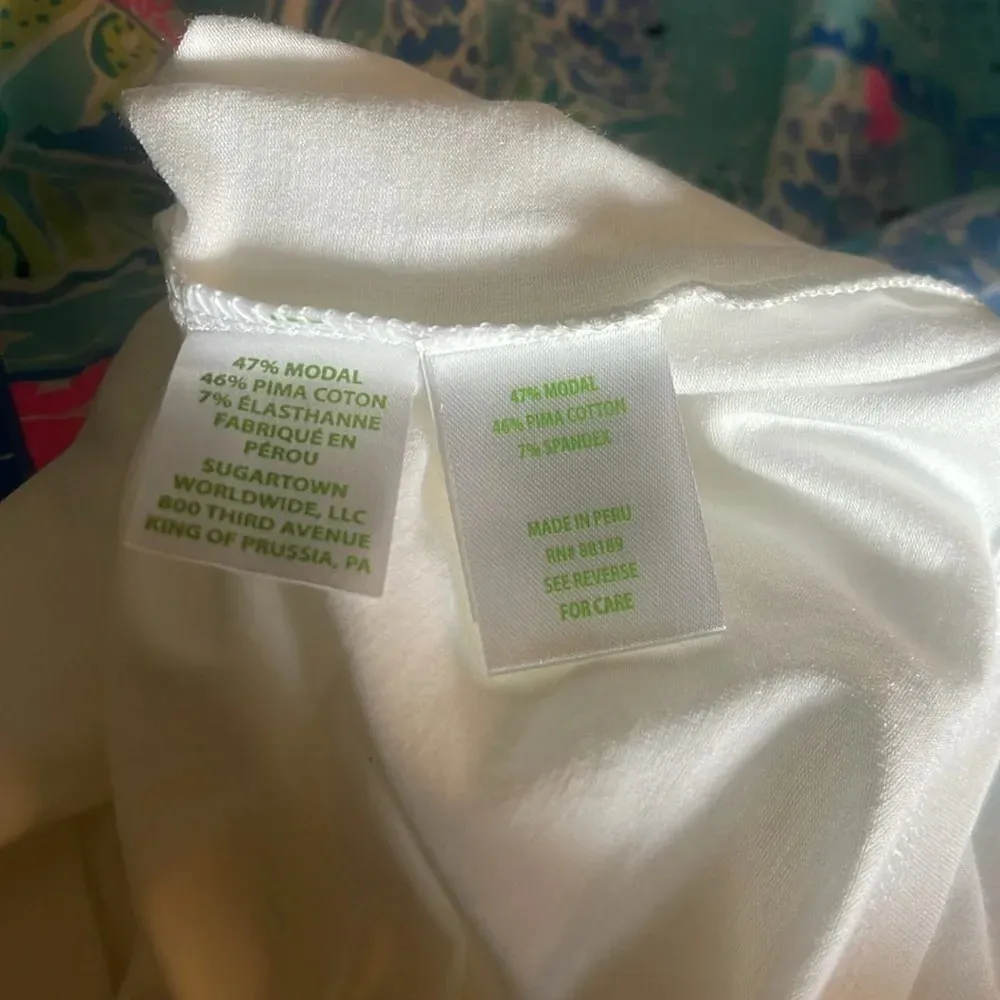 New! Lilly Pulizer Boat Neck Long Sleeve Shirt Bayside Blue Lilly Loves Texas - Image 6