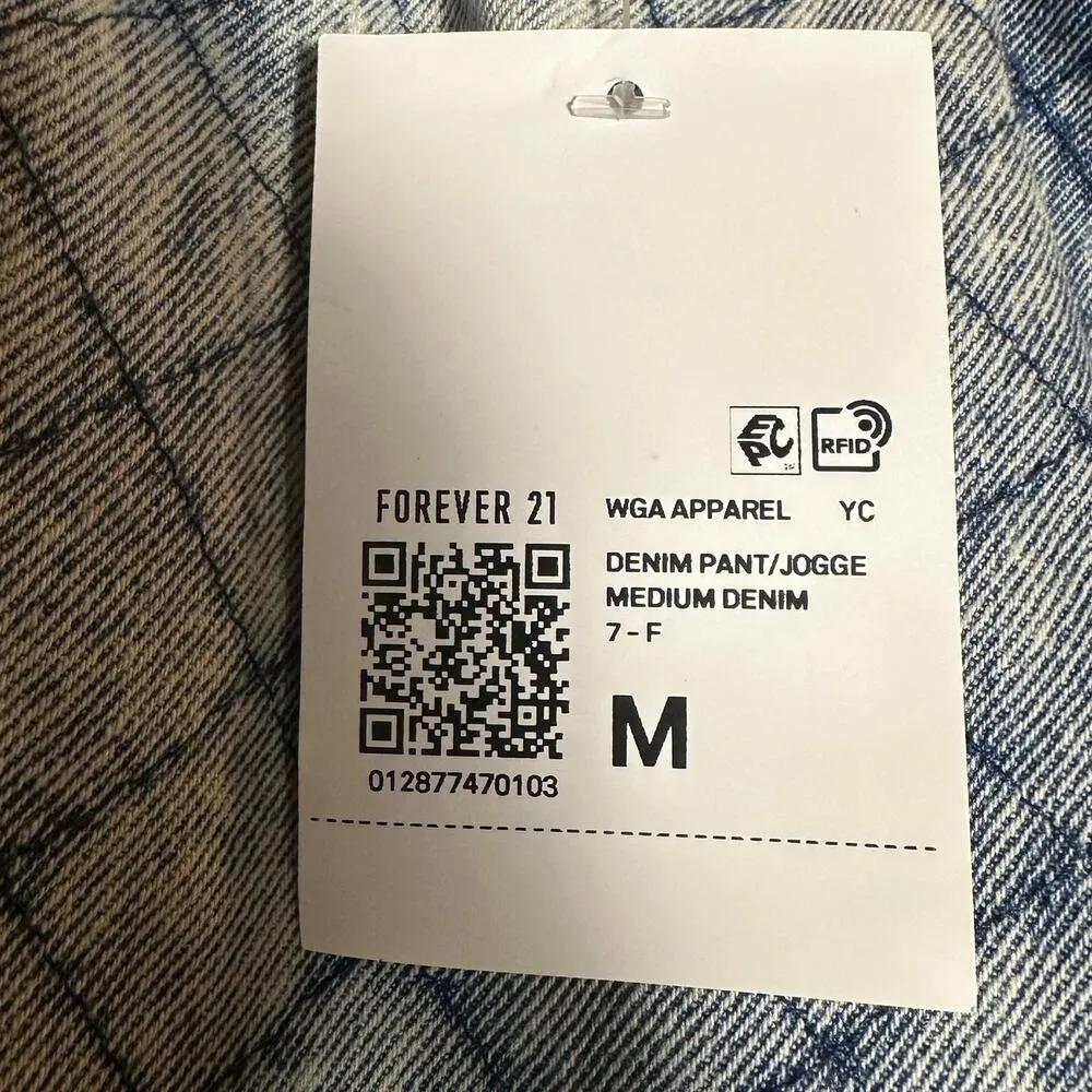 Forever 21 Denim Joggers NEW - Image 3