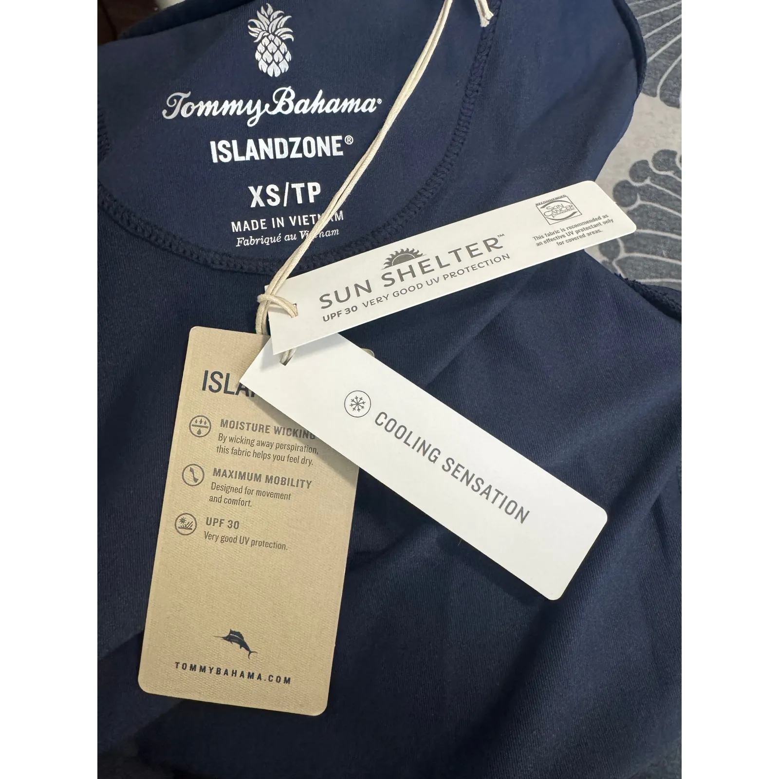 Tommy Bahama IslandZone® Sun Shelter Sleeveless Dress – NWT – Navy – XS - Image 6