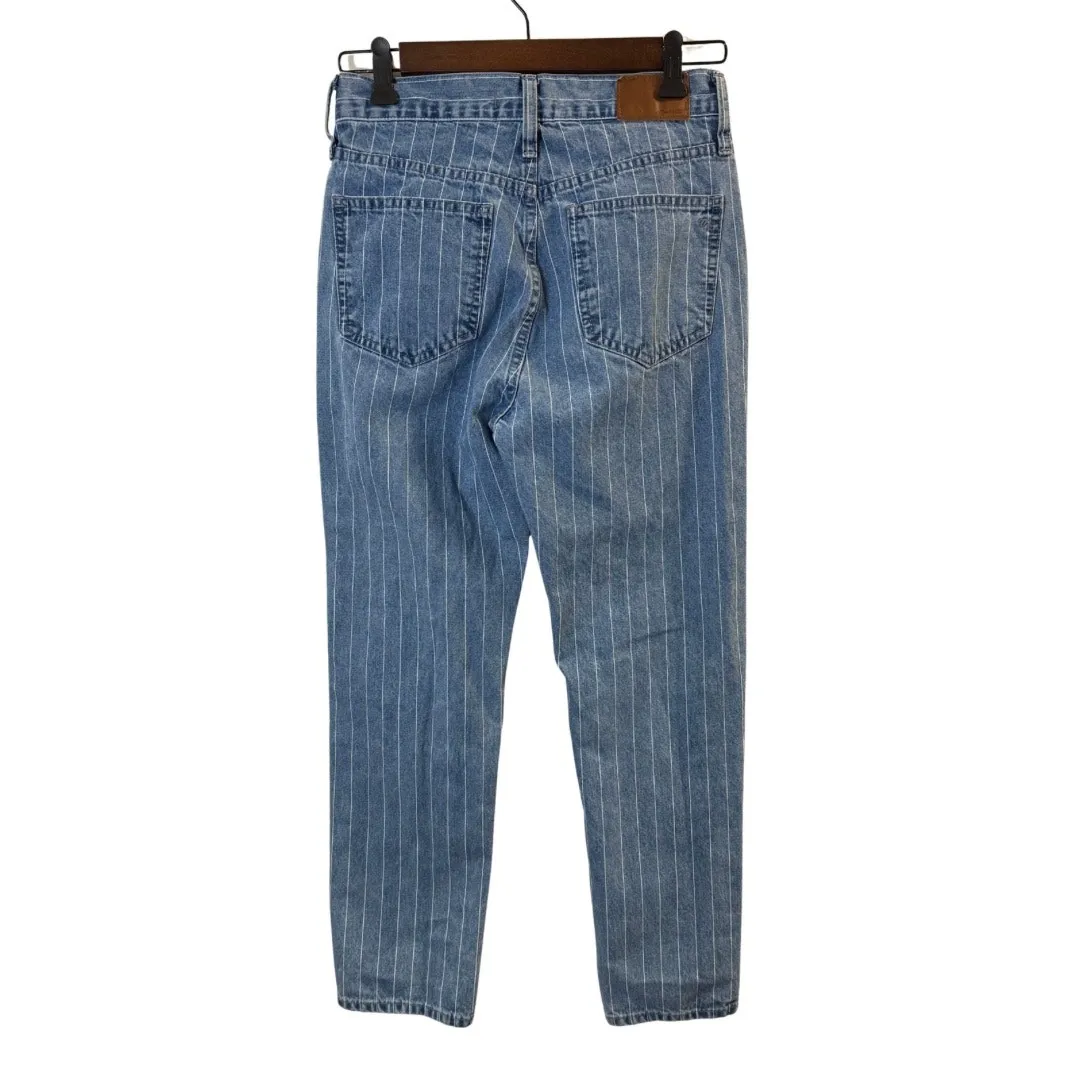 Madewell Women’s Striped Cropped Jeans Size 25 - Image 2