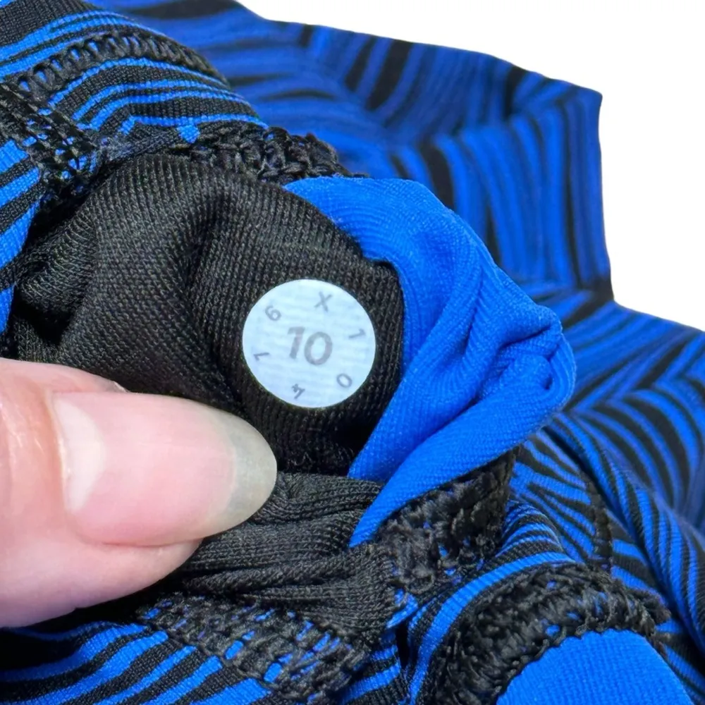 SoulCycle x Lululemon High Times Pant leggings in Life Lines Cerulean Size 10 - Image 14