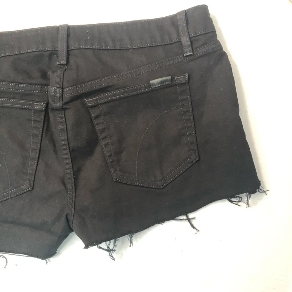 Joe’s Jeans Shorts Black Cut Off 5 Pockets Sz 30 GUC Handmade Daisy Dukes - Image 9