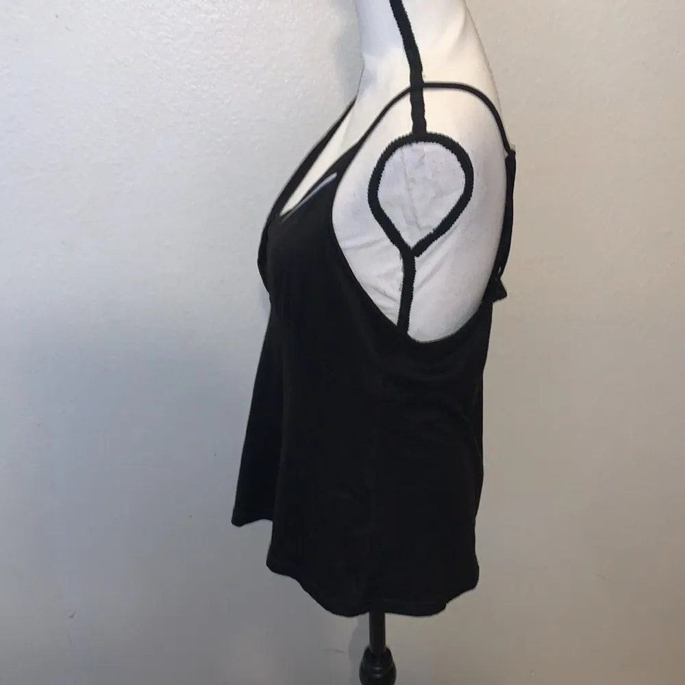 Nicole Miller New York Peached Jersey V-Neck Comfy Pajama Tank Top - Image 5