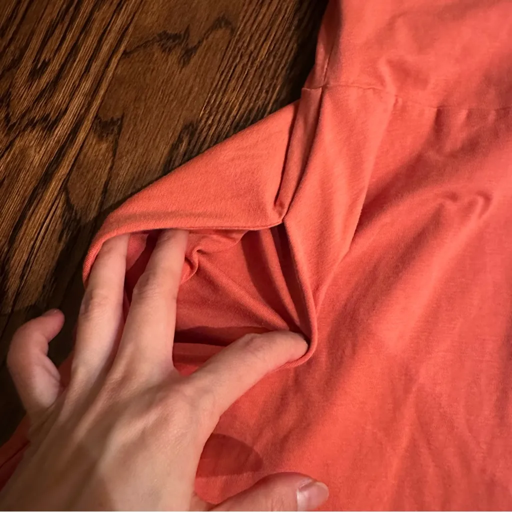 Pact Organic Fit & Flare Tank Mini Dress Coral | Orange | Small - Image 3