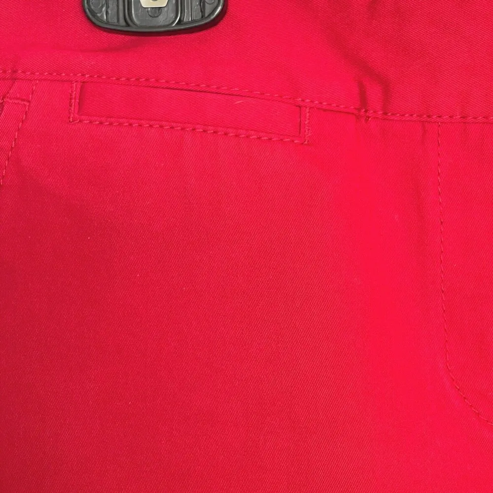 J Crew Womens Skirt Red Size 4 Mini Stretch Button Cotton Spandex Casual Pockets - Image 6