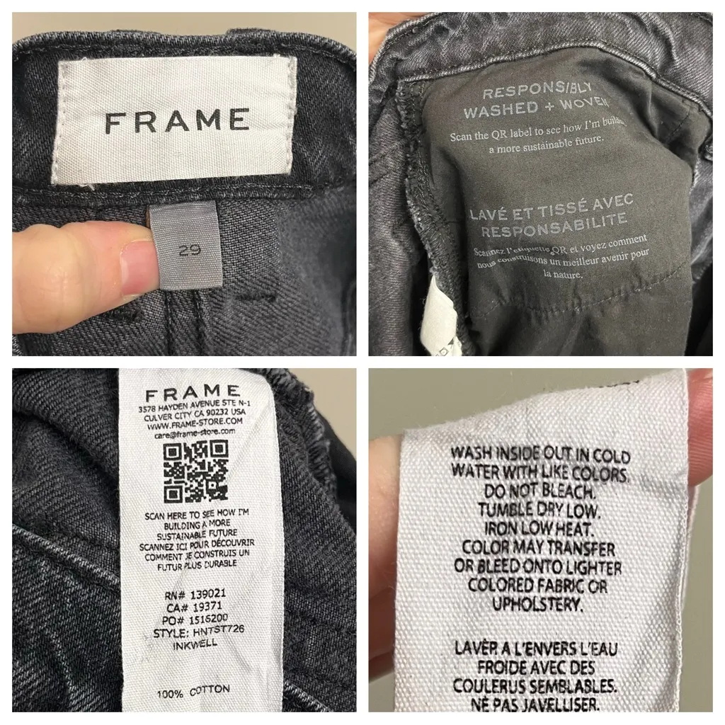 Frame High’N’Tight Straight Jeans Inkwell 29 - Image 10