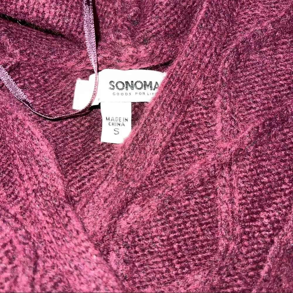 SONOMA HOODIE SUPER SOFT LIGHTWEIGHT SWEATER SMALL - Image 5