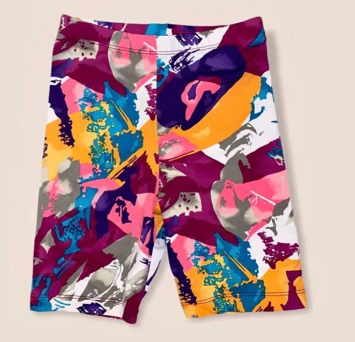 Danskin Abstract Paint Biker Shorts - Image 2