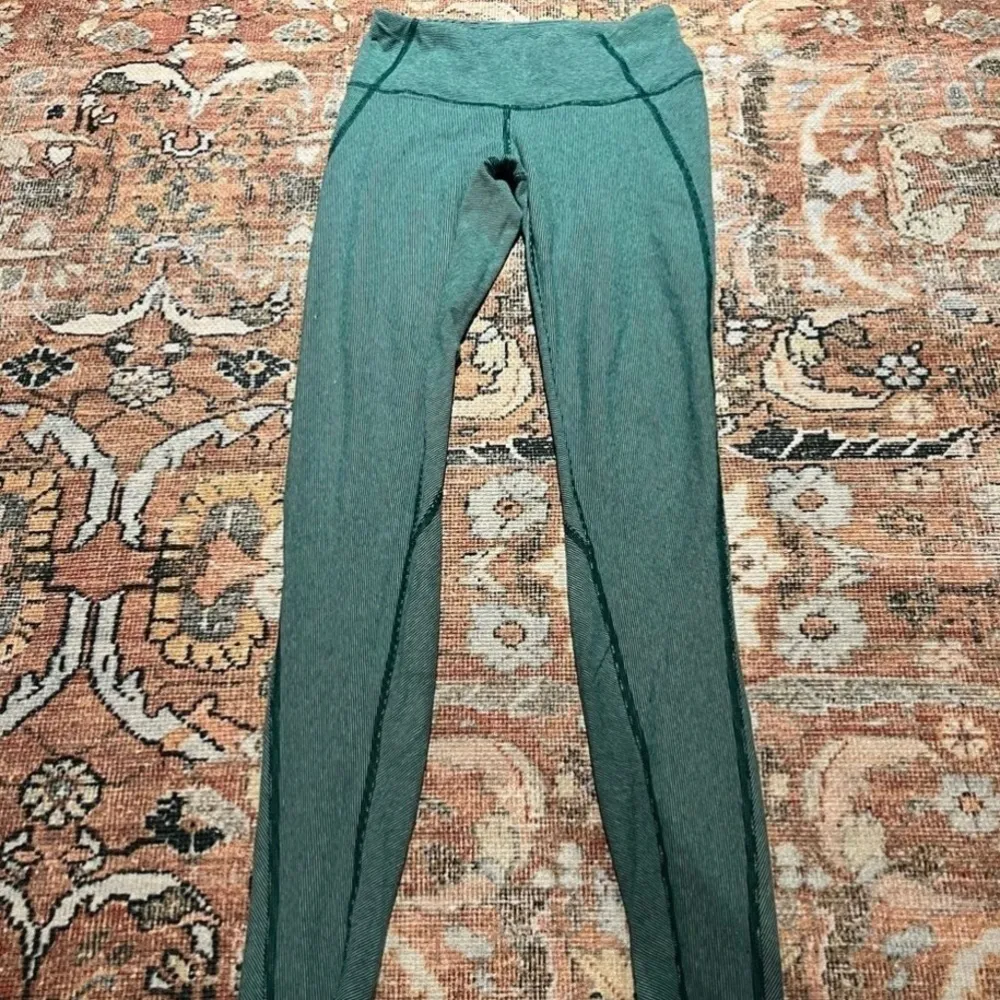 Lululemon Wunder Under Wee Stripe Heathered Menthol Size 6 - Image 6