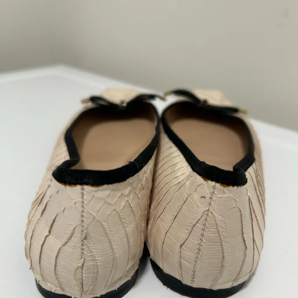 Karl Lagerfeld Ballet Flats Cream Black Size 8.5 - Image 6