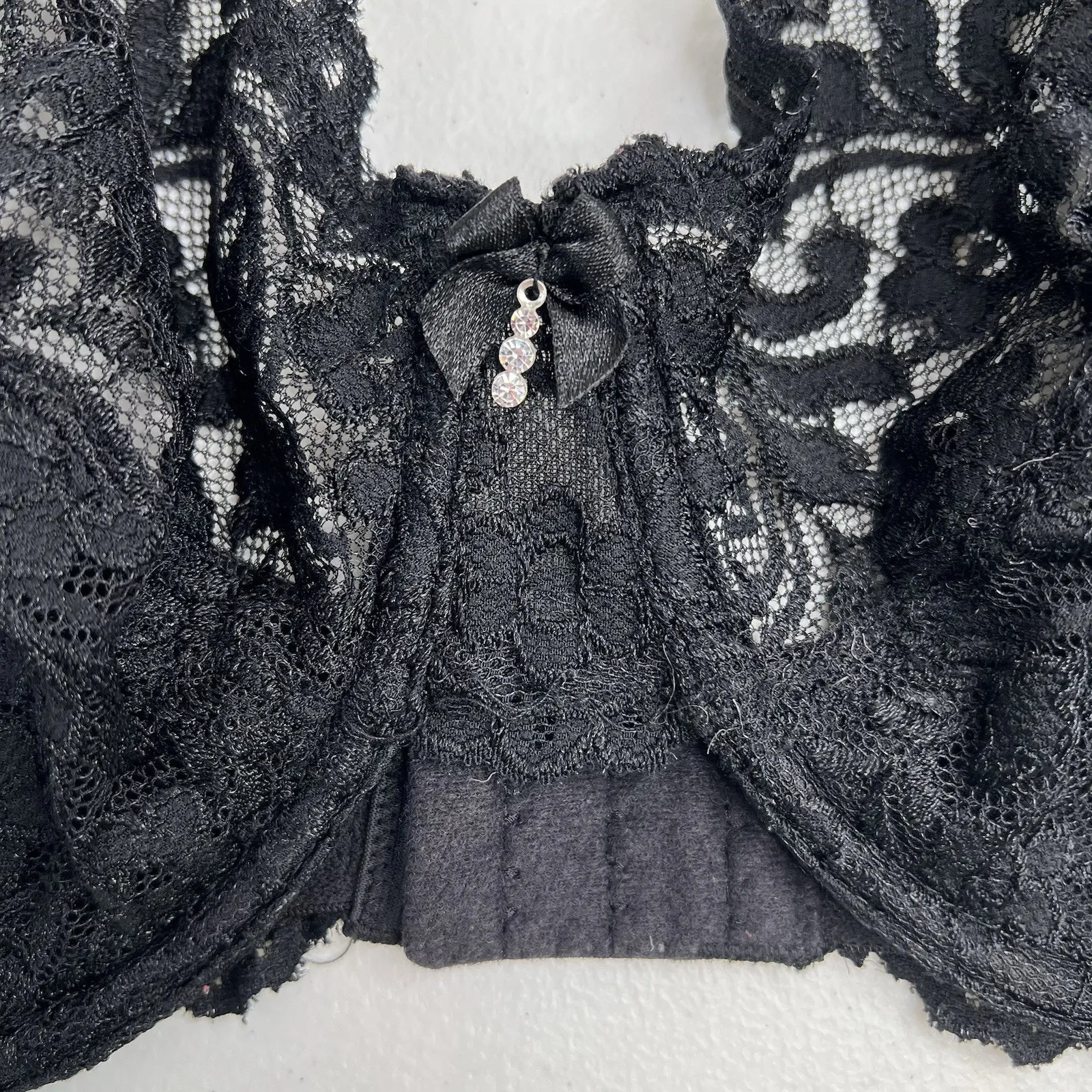 Smart And Sexy 40DD Bra Signature Lace Unlined Underwire In Black SA964 - Image 4