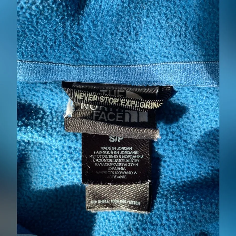 The North Face Blue Pullover Fleece Sweater, Size Small - Image 3