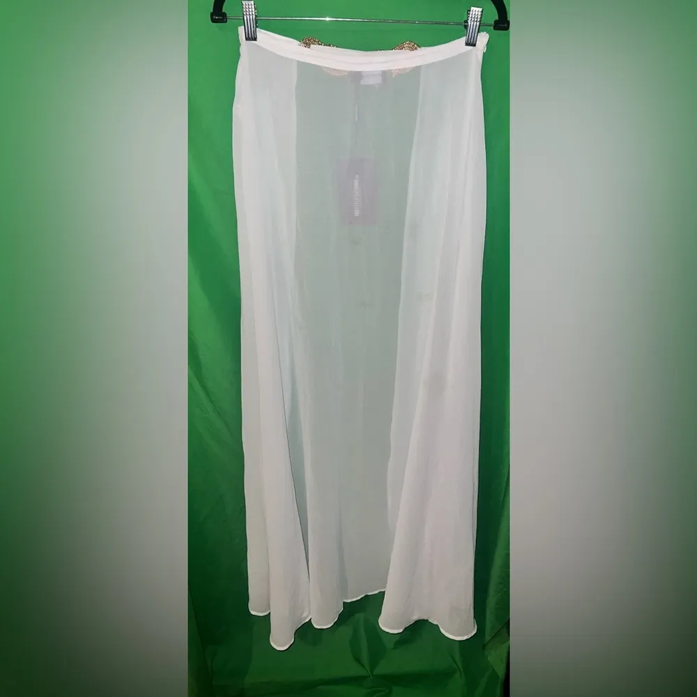 NWT Pretty Little Thing White Bikini 3 Piece Set with Sheer Cover-Up size 6-FLAW - Image 12